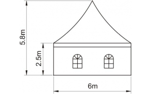 6尖頂篷房尺寸